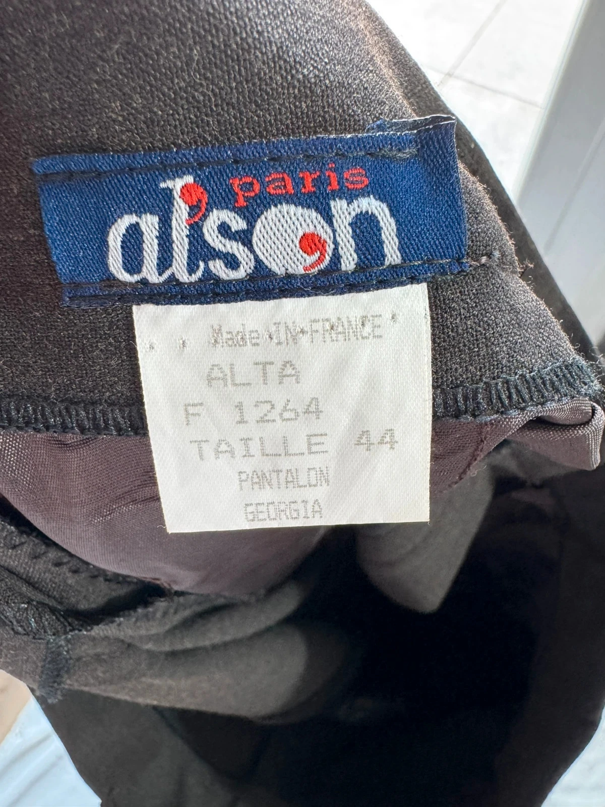 Damesbroek Paris Alson maat 44 vintage gemaakt in Frankrijk bruin zeer goede staat – photo 3